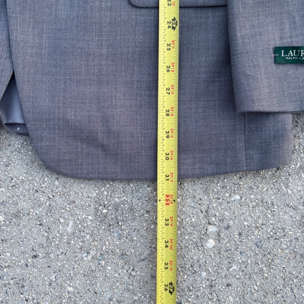 Lauren Ralph Lauren Lexington Blazer Mens 46R Grey Ultraflex LETO14RX0779 New - Picture 5 of 10
